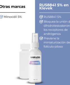 RU58841 5 porciento vs minoxidil