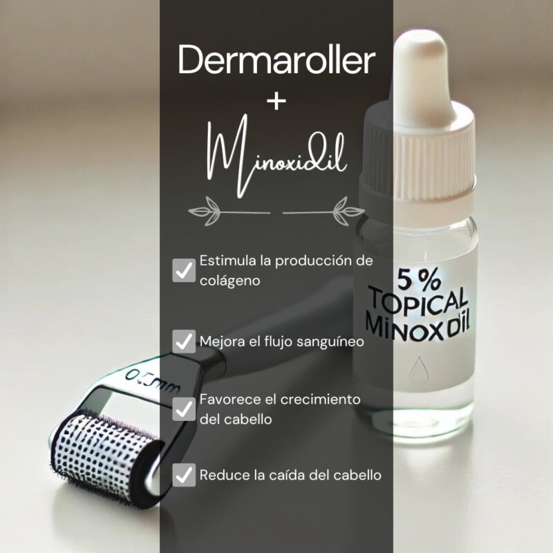 Dermaroller 0.5mm y Minoxidil