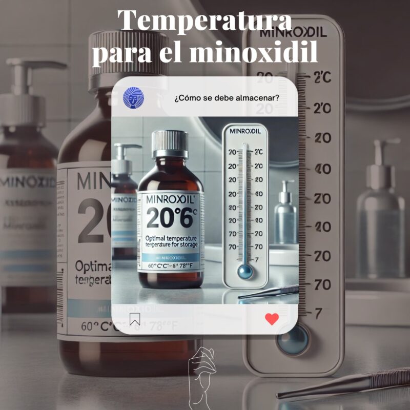 Temperatura para el minoxidil