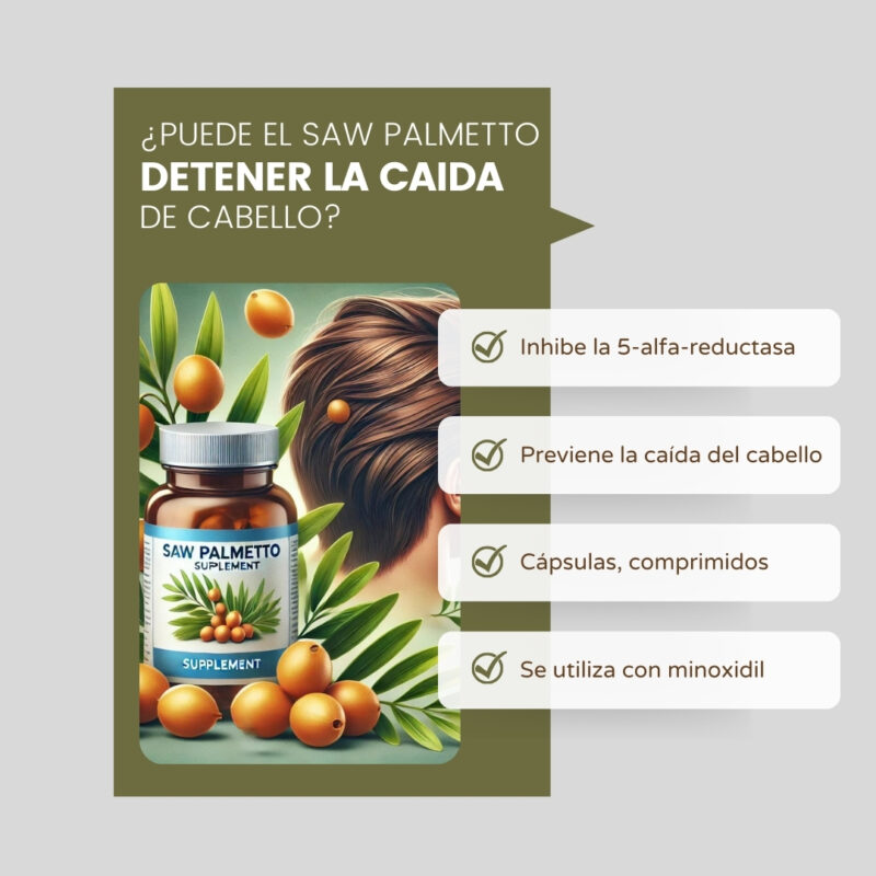 Saw Palmetto para detener la caída del cabello